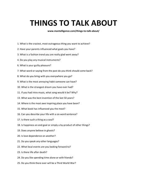 73 Topics And Things To Talk About Funny Interesting Random Fun