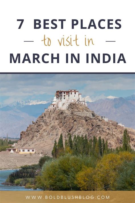 the best places to visit in march in india