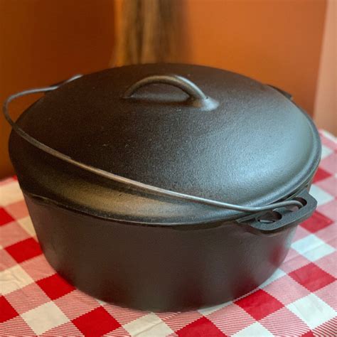 Bsr Cast Iron Dutch Oven With Lid No 10 12 58 Restored Etsy