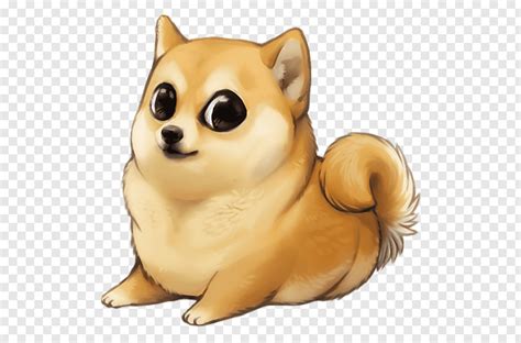 Shiba Inu Doge Chibi Internet Meme Cute Dog Png Pngwave