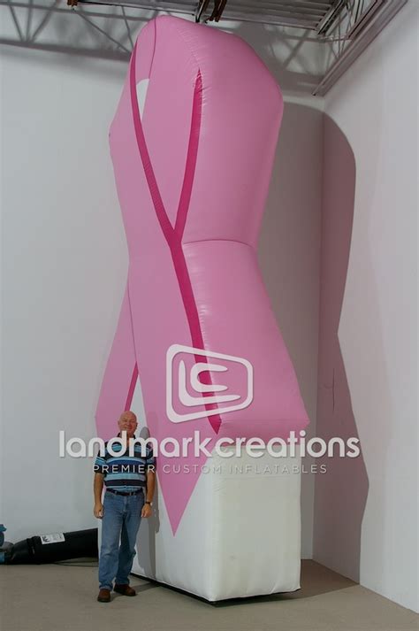 Arlington Cancer Center Inflatable Pink Ribbon Billboard