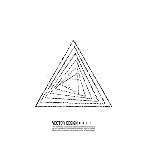 Vector Hipster Triangle Background Stock Vector Illustration Of