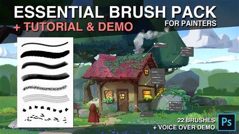 Artstation Essential Brush Pack For Painters Demo And Tutorial Brushes