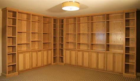 Custom White Oak Cabinets And Bookcases By Sjk Woodcraft And Design