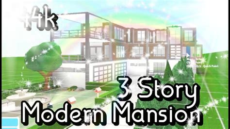 I wanted to just take a moment & say hi to all 10.3k of you! ROBLOX Bloxburg: 3 Story Modern Mansion 44k (PART 1 ...