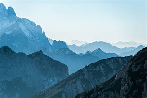 Sunset View In The Julian Alps Stock Image Image Of Magic Mountain