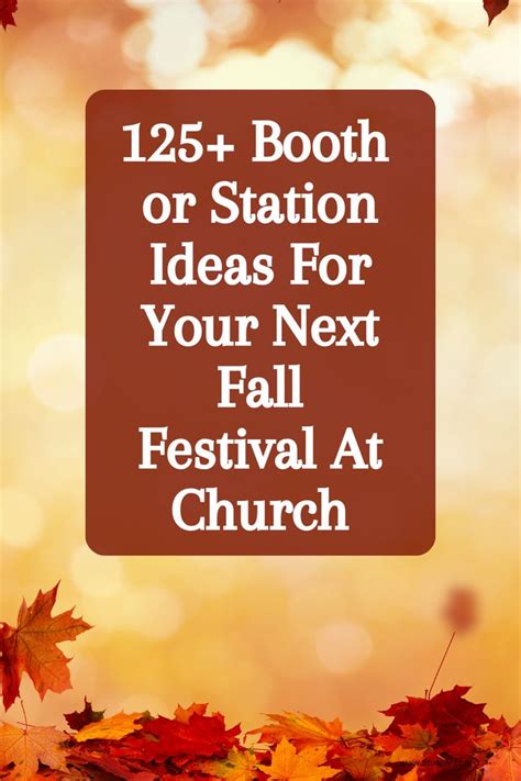 125 Ideas For Your Next Harvest Party Or Fall Festival Fall