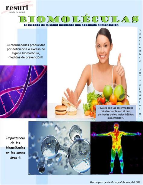 BiomolÉculas El Cuidado De La Salud Mediante Una Adecuada Alimentación