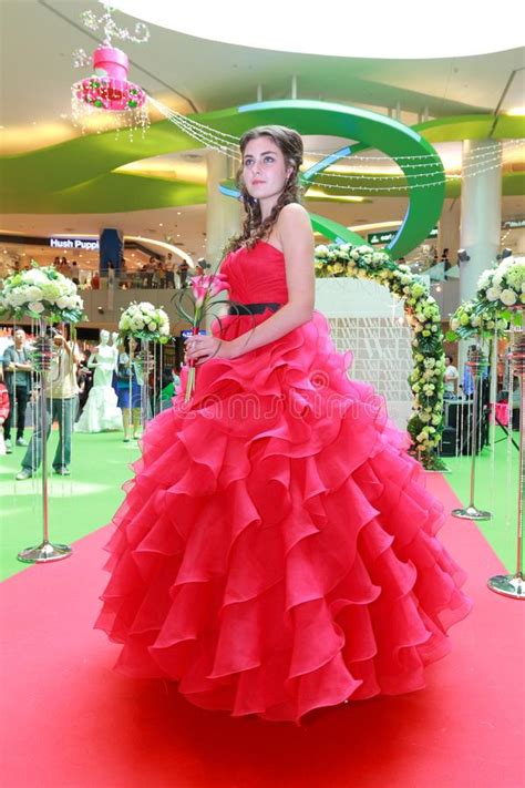Wedding Dresses Fashion Show Editorial Image Image Of