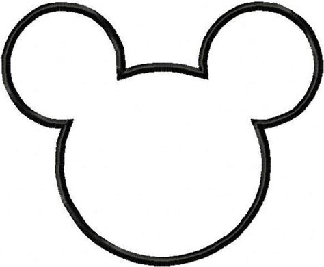 Molde Mickey Para Imprimir Diversos Mickey Mouse Head Templates Sewing