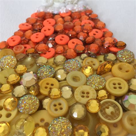 Candy Corn Button Art Made To Order Button Art Wall Art Etsy