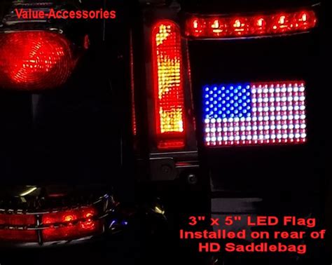 The real color of the item may be slightly different from the pictures shown on website caused by many factors such as brightness of. LED American Flag, (3"x5")
