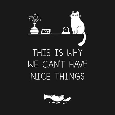 This Is Why We Cant Have Nice Things Cats T Shirt Teepublic