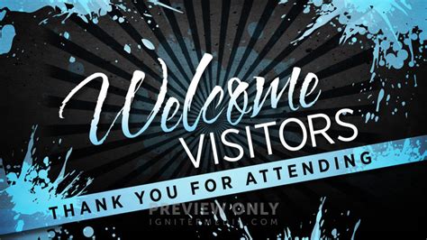 Welcome Visitors Title Graphics Igniter Media