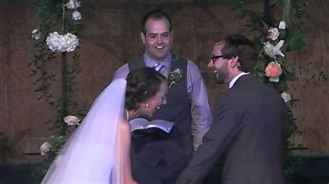 I promise to unclog the tub, even though only one of us has long hair. i vow never to steal your covers. Best Wedding Sermon Ever! - YouTube