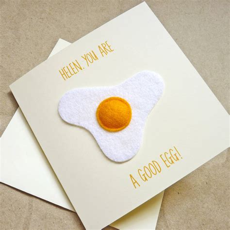 The way you smile, the happiness it contains is one of the best sound in this world. Personalised Handmade 'good Egg' Birthday Card By Be Good ...