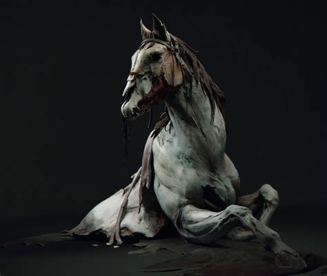 Artstation Undead Horse Maria Panfilova Horses Beautiful Dark Art