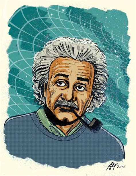 Mckissen Illustrations Science Portraits Einstein