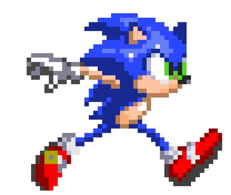 Sonic 3 Running Sprite Peeloutlegs Butt A Bit Better Pixel Art Maker