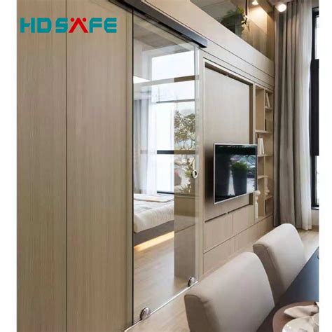 Frameless Glass Sliding Door For Living Room Aluminium Frameless Glass Doors Factory