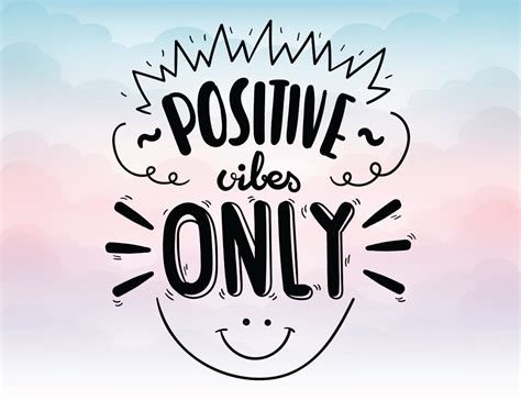 Positive Vibes Only Svg Quote Vector Text Eps Pdf Svg Png Dxf Etsy