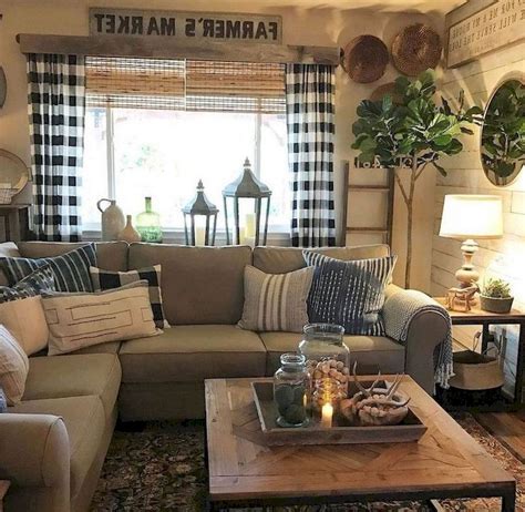 68 Comfy Modern Farmhouse Living Room Makeover Decor Ideas