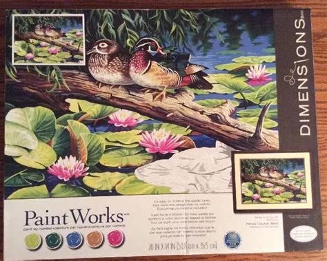 Dimensions Crafts 73 91467 Paint Works Paint By Number Kit The Lily