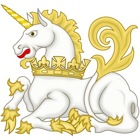 Badge Of The Unicorn Pursuivant Coat Of Arms Heraldry Unicorn