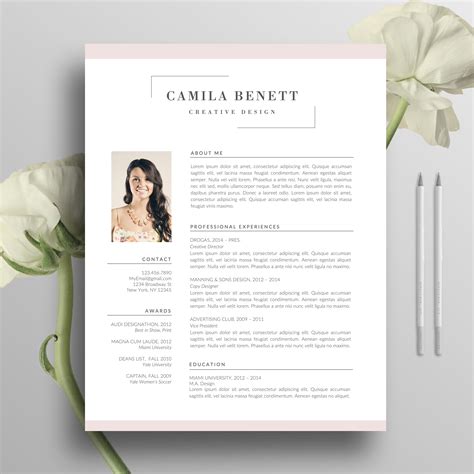 Grundsätzlich sollten bewerbungsunterlagen so knapp wie möglich und so detailliert wie nötig sein. Modern Resume Template, Cover Letter, US Letter, A4, Word, CV Template, Mac, Creative Resume ...
