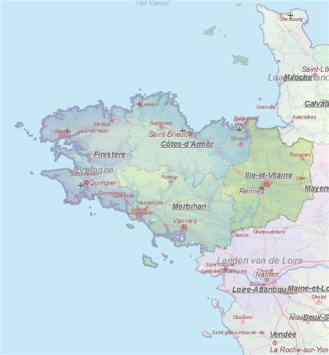 Kaart Van Bretagne Vliegvissen In Frankrijk Bretagne Schimmel Shament