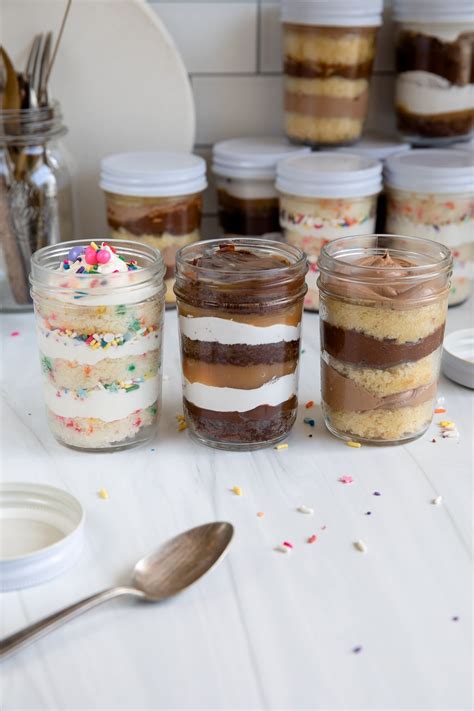 Cake In A Jar Recipe Mason Jar Cakes Partylicious