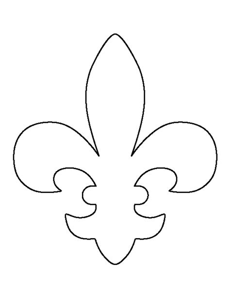 Fleur De Lis Pattern Use The Printable Outline For Crafts Creating