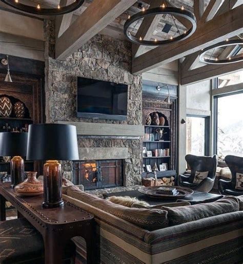Top 60 Best Rustic Living Room Ideas Vintage Interior