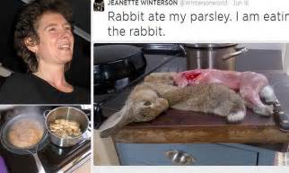 Jeanette Winterson Posts Graphic Pictures Of Skinned Rabbit Online Daily Mail Online