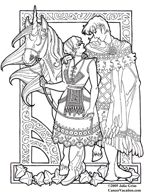 Fantasy Waygin Coloring Page Fantasy Coloring Pages Printable 53192