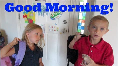 Kids Morning Routine Getting Ready For School Youtube