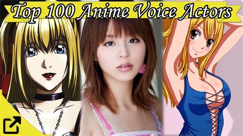 Top 100 Anime Voice Actors Youtube