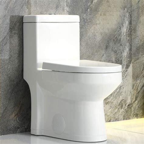 Horow Hwmt 8733u Small 1 Piece Toilet Dual Flush Toilet Compact
