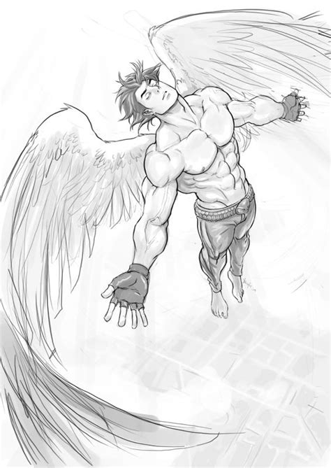 B Angel Flying By Felsus Angel Drawing Angel Flying Angel Sketch