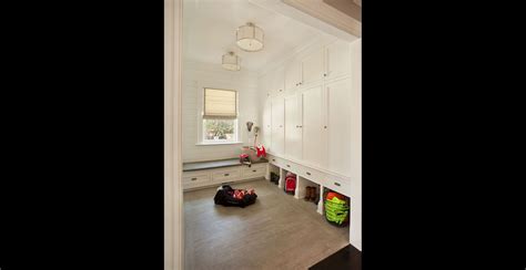 The Mudroom With Plenty Of Storage Space For Sports Gear New Canaan