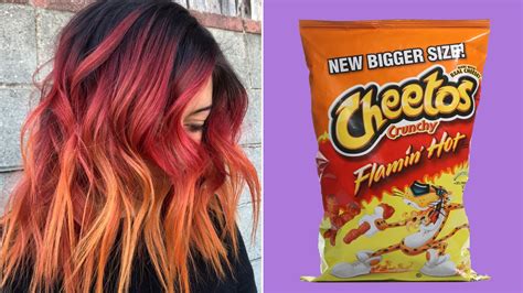 Hot Cheetos Hair Is The Dangerously New Cheesy Hair Color Allure