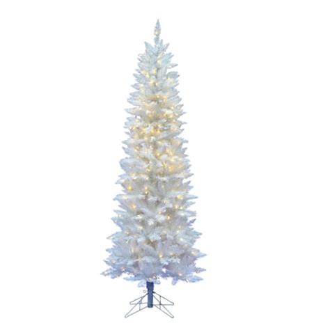 9ft Pre Lit Sparkle White Spruce Artificial Christmas Tree Warm White