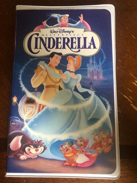 Cinderella Walt Disneys Masterpiece Collection VHS 1995 Etsy