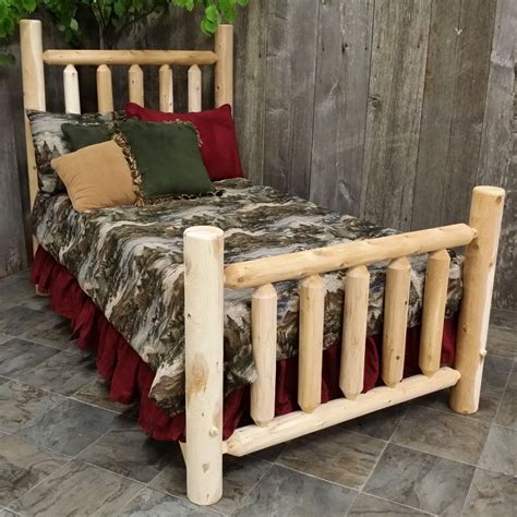 We have lovely rustic cedar furniture at bare woods furniture. Cedar Creek Rustic Furniture Cedar Log Bed - CCF125-TWIN ...