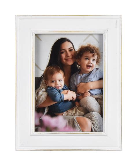 Fetco 9 In By 7 In Longwood Rustic White 5x7 Picture Frame Set Of 2
