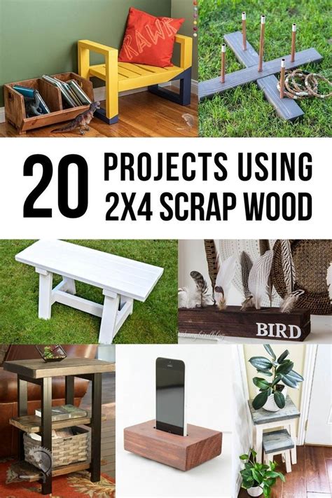 20 Easy Scrap 2x4 Projects Diy Wood Projects Scrap Wood Crafts Wood