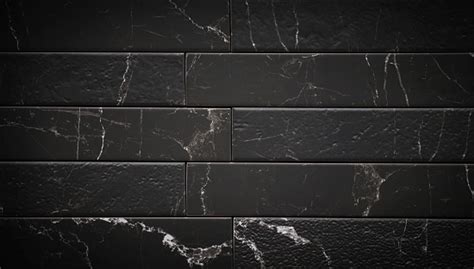Black Bathroom Wall Tile Texture