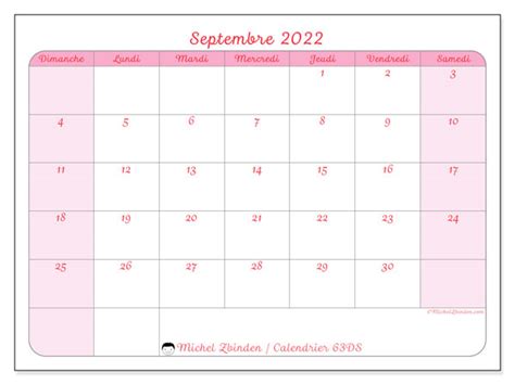 Calendrier Septembre 2022 à Imprimer “québec” Michel Zbinden Ca