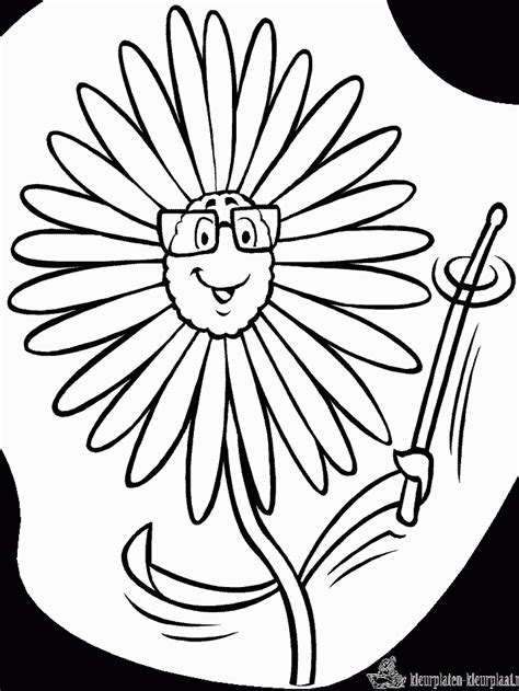 Kleurplaten bloemen kleurplatenkleurplaat.nl