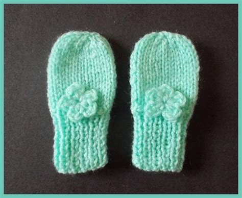 How to knit baby mittens | 0 to 6 months for beginnersclydknits & ziva's world. Marianna's Lazy Daisy Days: Simple Baby and Preemie Baby ...